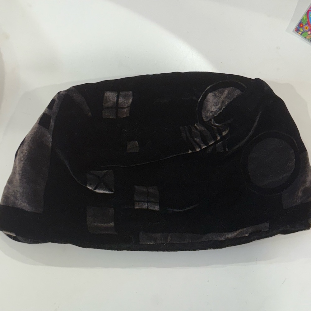 Black Velvet Clutch